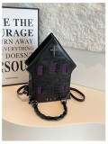 Rivet Shoulder Bag Crossbody House Shape Bag
