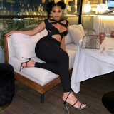 Women's Solid Cutout Jumpsuit