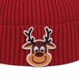 Autumn Winter Christmas Knit Hat Neck Warmer Glove Three-Piece Set