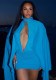 Summer Women’s Solid Color Sexy Hollow Out Low Back Slim Fit Bodycon Dress