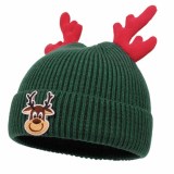 Autumn Winter Christmas Knit Hat Neck Warmer Glove Three-Piece Set