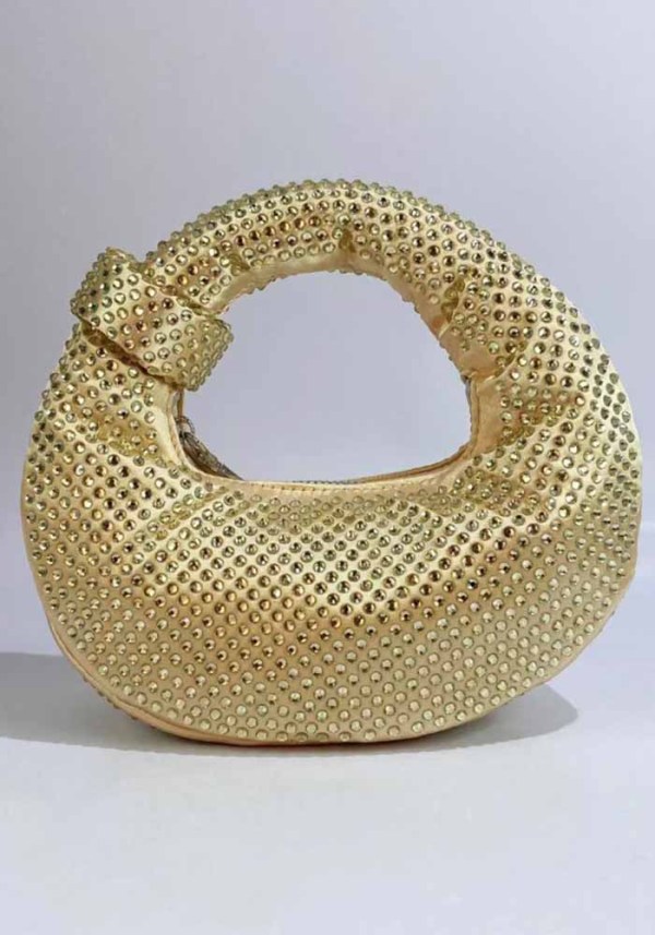 Women's Full Rhinestone One Shoulder Handbag Mini Bag