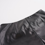 Women's Rivet Pu-Leather Sexy Short
