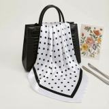 Women's Polka Dot Headscarf Shawl Neckerchief Scarf