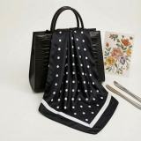 Women's Polka Dot Headscarf Shawl Neckerchief Scarf