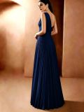 Women One Shoulder White Elegant Pleated Summer Maxi Dress