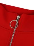Women’s Streetwear Striped Long Sleeve Zip-Up Jacket and Wide Leg Pants Two-Piece Tracksuit