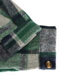 Women Fall Winter Patchwork Color Block Plaid Coat