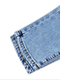 Women Stretchy Solid Denim Long Pants