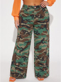 Women Casual Wide Leg Denim Long Pants