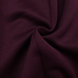 Women Spring Solid Casual Ruched Long Sleeve Dress