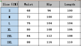 Women Asymmetric Cross Belt Embroidered Pocket Denim Pants