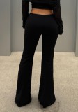 Women's Y2K Metallic Low Rise Slim Fit Flared Pants