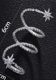 Women's Adjustable Sparkling Rhinestone Ring