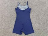 Women's Printed Colorblock Striped Slim Waist Fitted Yoga Jumpsuit