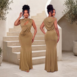 Women Solid Sexy Hollow Bodycon Dress