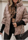 Women Fall Winter Hooded Long Sleeve Patchwork Padded Jacket