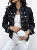 Women Long Sleeve Denim Jacket