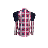 Women Fall Winter Printed Shoulder Floral Top
