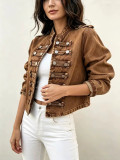 Women Long Sleeve Denim Jacket