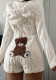Women Fall Winter Casual Solid Hooded Long Sleeve Jumpsuit