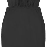 Women's Elegant Deep V Neck Hollow Out Low Back Slim Fit Dress