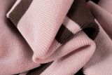Women's Streetwear Casual Colorblock Striped Turndown Collar Loose Long Sleeve Knit Sweater