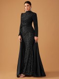 Women's Elegant Satin Wedding Gown