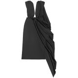 Women's Elegant Deep V Neck Hollow Out Low Back Slim Fit Dress