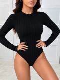 Fall Winter Women's Sexy Slim Fit Long Sleeve Bodysuit