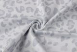 Fall Winter Women's Streetwear Leopard Print Hooded Slim Fit Top and Flared Animal Print Pants Set