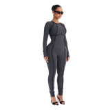 Casual Stretch Slim Fit Sports Jumpsuit