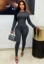 Casual Stretch Slim Fit Sports Jumpsuit