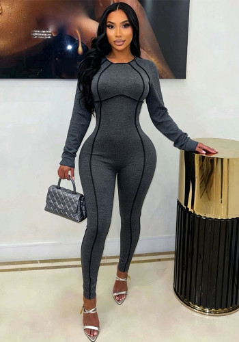 Casual Stretch Slim Fit Sports Jumpsuit