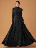 Women's Elegant Satin Wedding Gown