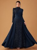 Women's Elegant Satin Wedding Gown