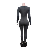 Casual Stretch Slim Fit Sports Jumpsuit
