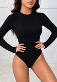 Fall Winter Women's Sexy Slim Fit Long Sleeve Bodysuit