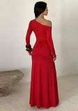 Women Sexy Asymmetrical Bodycon Maxi Dress