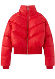 Women Winter Stand Collar Zip Padded Coat