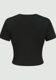 Women Print Short Sleeve T-Shirt Top