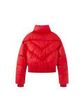 Women Winter Stand Collar Zip Padded Coat