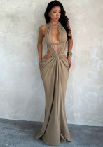 Women Holiday Ribbon Strap Sexy Cutout Dress Women Holiday Ribbon Strap Sexy Cutout Dress