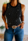 Women Argyle Beaded Ribbed Tank Top