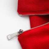 Women Winter Stand Collar Zip Padded Coat