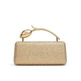 Tulip Handbag, Sparkly Rhinestone Shoulder Crossbody Evening Bag