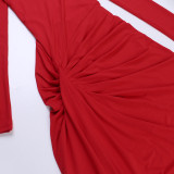 Women Sexy Asymmetrical Bodycon Maxi Dress