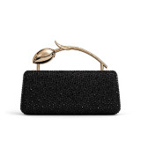 Tulip Handbag, Sparkly Rhinestone Shoulder Crossbody Evening Bag