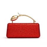 Tulip Handbag, Sparkly Rhinestone Shoulder Crossbody Evening Bag