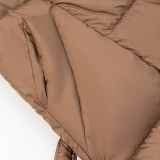 Women Winter Belted Hooded Padded Coat